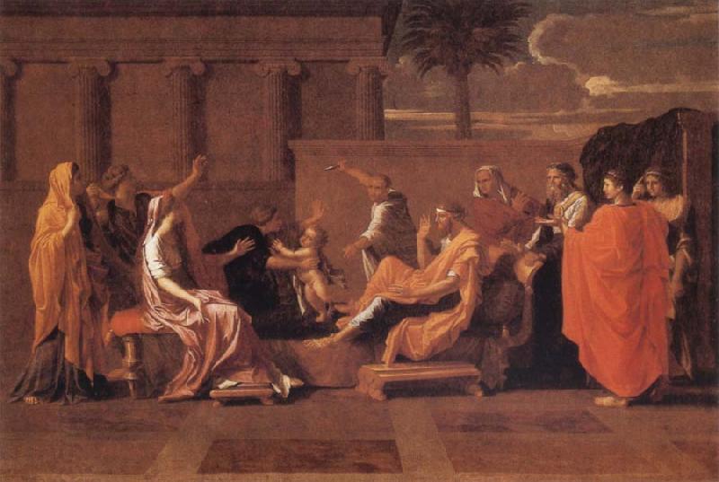 Nicolas Poussin Moses Trampling on the Pharaoh's Crown China oil painting art